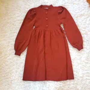 Girls size 10 10Y Brown Fall Dress Family Photos Worn for 1 hour only! Like New!